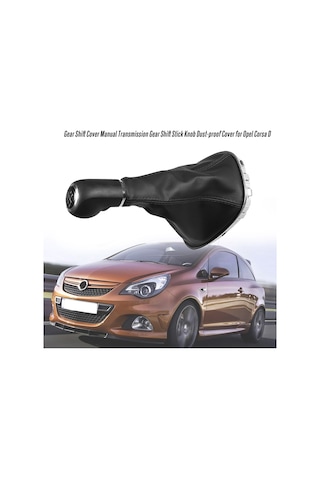 Teltree Opel Corsa D İçin Ergonomik Manuel Vites Kolu, Toz Koruyucu Kılıf Seti - Hızlı Ve Smooth Vites Değişimi, Konforlu Kullanım Siyah