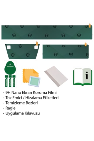 Togg T10x (2023-2026) Uyumlu 29" Multimedya, 12.3" Gösterge Ve 8" Klima 3'lü Set 9h Nano Ekran Koruyucu