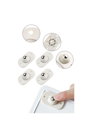 Mucit Home 4 Lü Bilyeli Eşya Kaydırma Aparatı 4lü Set
