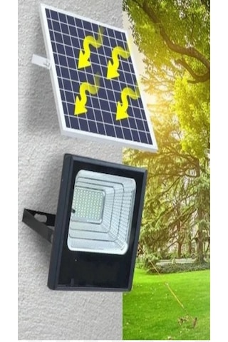 Solar Güneş Enerjili 100 Watt Kumandalı Led Aydınlatma Projektör