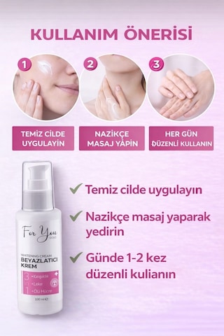 Cilt Beyazlatıcı Krem Kararma Karşıtı - Ton Eşitleyici - Renk Açıcı Krem