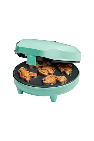 Bestron Kurabiye Ve Waffle Makinesi,yapışmaz Kaplama, 700w, Eğlenceli Dinozor Deseni Mutfak Ekipmanları Yeşil 189437291