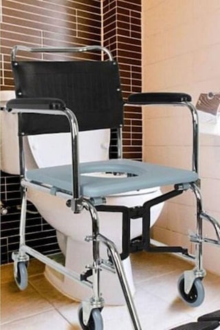 Medikalcim Klozetli Tekerlekli Sandalye Tuvaletli Sandalye Banyo Sandalyesi