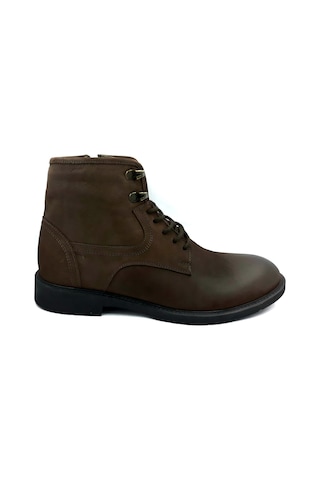 Pierre Cardin 382106 Kahve Kışlık Bağcıklı Fermuarlı Erkek Bot Kahverengi