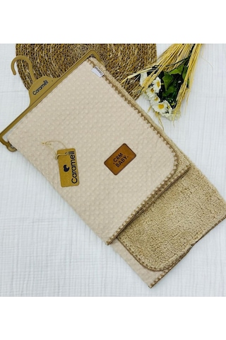 Bebek Battaniyesi Yeni Tasarımlar Müslin Ve Welsoft // 2025 // 6006 // Bej