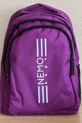 Nemo Bags Unisex Mor Sırt Çantası Büyük Boy Okul Spor Çantası