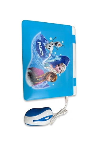 100 Fonksiyonlu Türkçe İngilizce Öğretici Eğlenceli Çocuk Laptopu Mouse Dahil Oyuncak Bilgisayar