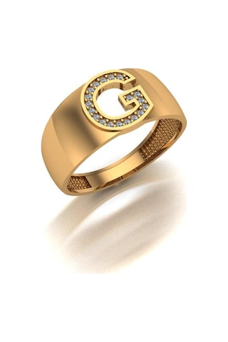 Çgk Çiğdem Gürel Kuyumculuk G Harf Altın Yüzük Gold
