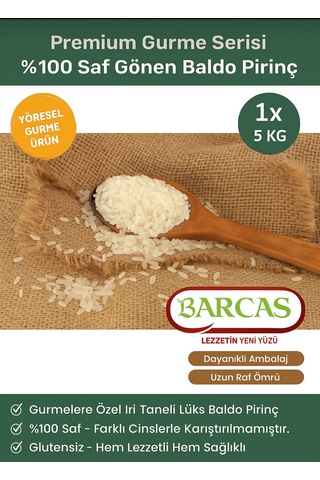 Barcas 5 Kg Gönen Baldo Pirinç