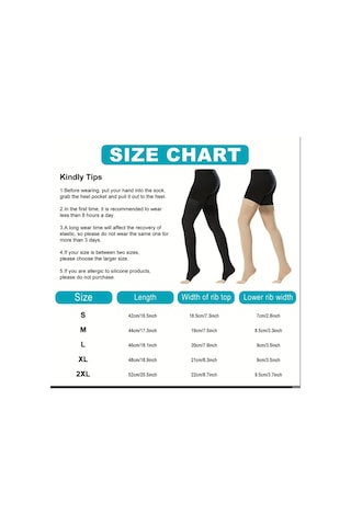 Walt 15-20mmhg Unisex Aktif Yaşam Tarzı Basınçlı Destek Çorapları Uyluk Boyu Açık Burun Xl
