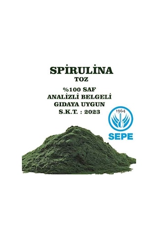 Toz Spirulina 1000 G Gıdaya Uygun Analizli Siprulina Yosun 1 Kg
