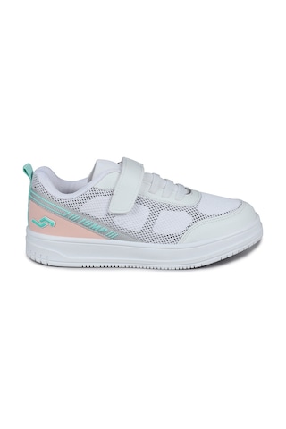 Jump 28128 Cırtlı Açık Gri - Somon Pembe Kız Çocuk Sneaker Günlük Spor Ayakkabı Gri - Pembe