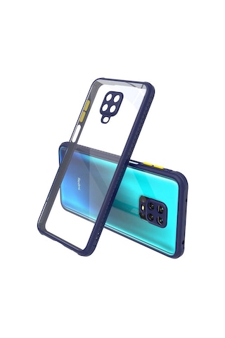 Xiaomi Redmi Note 9s Kılıf Zore Kaff Kapak Lacivert