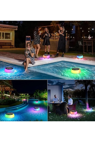 Greentech Güneş Enerjili, Klor Hazneli, Kumandalı Havuz Led Aydınlatma 1 Adet/gt-pl01