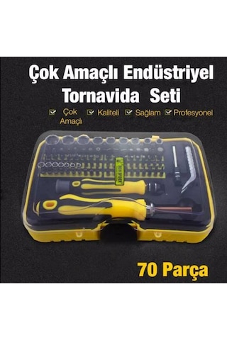 Coofbe 70 Parça Profesyonel Tornavida Seti Manyetik Uçlu Çantalı