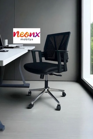 Neonx Relax Çalışma Koltuğu Ofis Koltuğu Yönetici Koltuğu Toplantı Sandalyesi Siyah