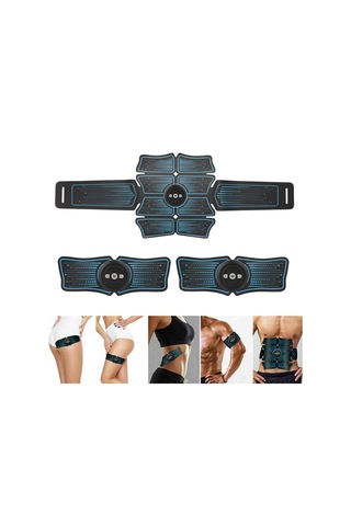 Leezsing Kas Eğitmeni Karın Kası Elektrostimülasyon Çok Fonksiyonlu Fitness Aksesuarları Abs Şekillendirici Masaj Pedi Ev Spor Salonu Karın Kol Bacak Mas-614 Çok Renkli