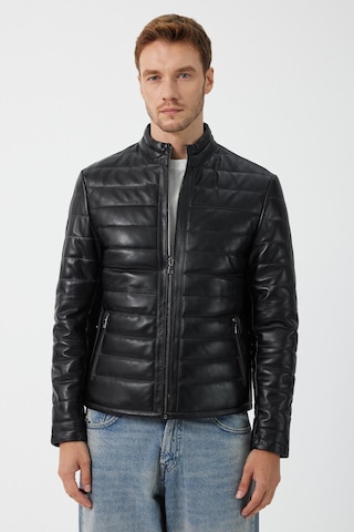 Lugano Siyah Deri Mont 001