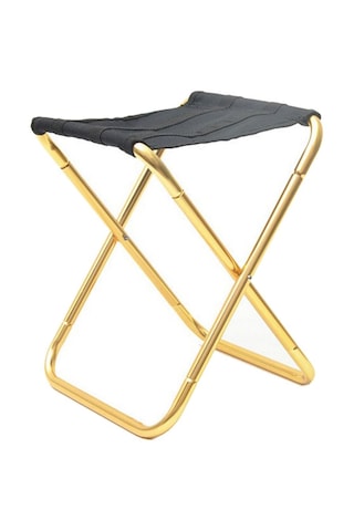 Homyl Açık Ultralight Taşınabilir Katlanır Sandalye Altın Altın Çok Renkli