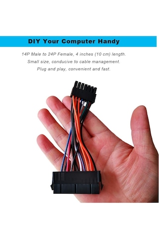 14 Pin Psu Power Supply To 24 Atx Dönüştürücü 4981 Kablo Çevirici