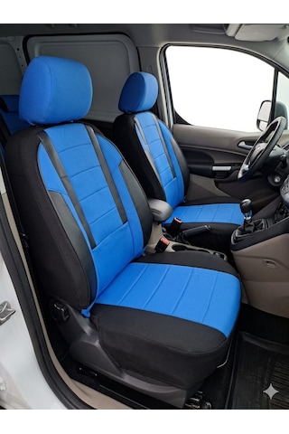 Favori Serisi Mavi Dacia Dokker İle Uyumlu Tam Set Oto Koltuk Kılıfı Arka Koltuk 2+1