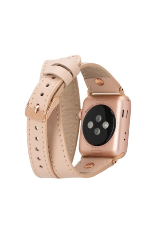 Apple Uyumlu Watch Deri Kordon 42-44-45mm Slim Dt Rt Nu1