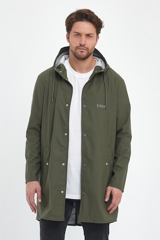 T Rain Pu Raincoat Xxl Beden Haki Erkek Yağmurluk Haki