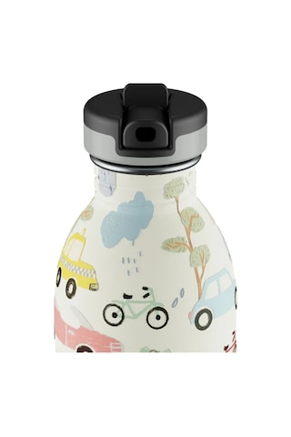 Kids Bottle Adventure Friend Pipetli Paslanmaz Çelik Çocuk Su Matarası 500 Ml Renkli