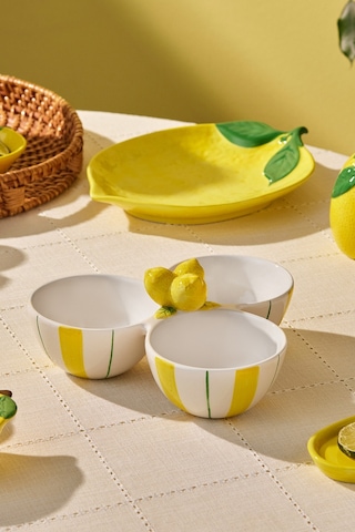 Karaca Lemon Sunumluk 21 Cm Sarı