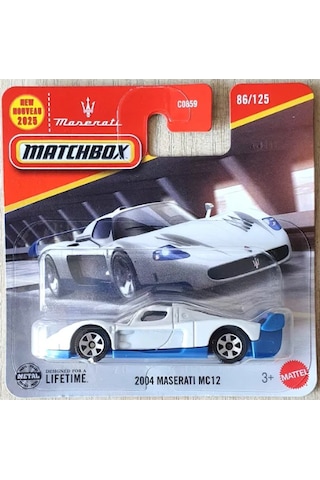 Matchbox 2004 Maserati Mc12 Beyaz Matchbox 2004 Maserati Mc12 Beyaz