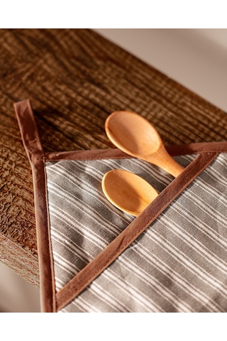 Madame Coco Juste 2'li Mutfak Eldiveni Seti 1keldv0011 Eldiven Seti-gri