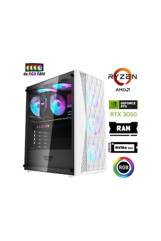 Xaser XSR1197 R5-5500 32 GB 1 TB M.2 NVMe SSD 6 GB RTX3050 Free Dos Masaüstü Oyuncu Bilgisayarı