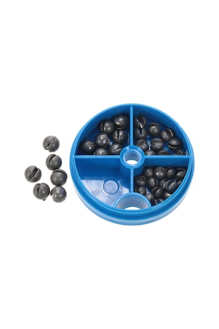 Geeroyoo Mavi Kutulu Yumuşak Açık Bölmeli Kurşun Ağırlık, 40g, İnce Teli Zarfaltmaz Tutar, Parmak İle Basarak Kullanın