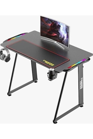 Twisted Minds Z Design TM-Z-1060-RGB Karbon Fiber RGB Oyuncu Masası Siyah