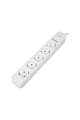 S-link Spg501s 1.5 Metre Kablolu 750 Joule 1.5 Mm Anahtarlı 5'li Akım Korumalı Priz 1.5 M
