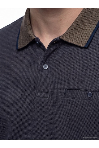 Lcwaıkıkı Classic Kahverengi Polo Yaka Erkek Dokulu Tişört