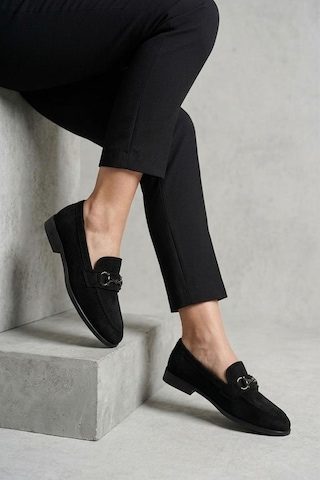 Papuçcity Fncy 03448 Kadın Günlük Loafer Ayakkabı Sıyah