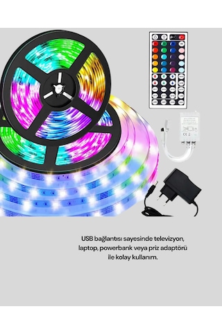 Su Geçirmez 10m Smart Şerit Led Tv Arkası Ve Oda Dekorasyonu İçin Standart