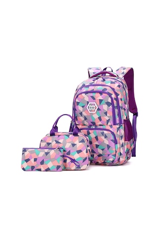 Lichen01 Okul Çantası Hafif Tekerlekli Sırt Çantası 6 Tekerlekli 2023