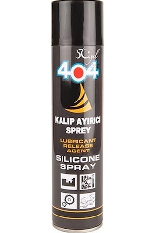 404 Silikonlu Kalıp Ayırıcı ve Yağlayıcı Sprey 400ml 404 Silikonlu Kalıp Ayırıcı ve Yağlayıcı Sprey 400ml