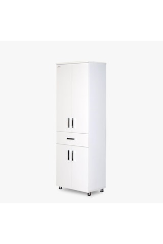 Çok Amaçlı Dolap Beyaz 180 CMHard Parlak Suntalem El Yapım Beyaz