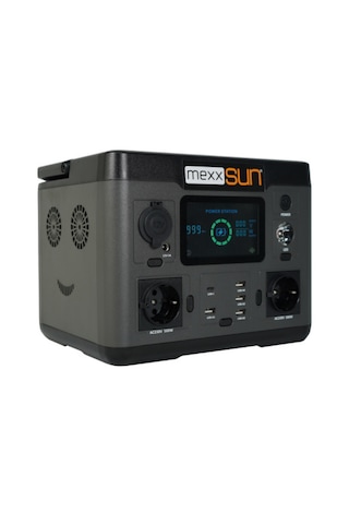 Mexxsun Power Station 540 Wh Lityum Batarya 500 W Çıkış Gücü Taşınabilir Protatif Güç İstasyonu
