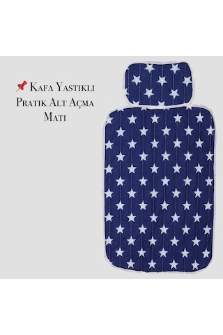 MorBebe Pratik Alt Değiştirme Matı Minderi Alt Değiştirme Pedi Bakım Örtüsü Lacivert