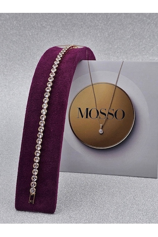 Xuping Su Yolu Yuvarlak Rosegold Çelik Bileklik Altın