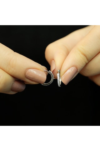 Lova Pırlantalı Halka Küpe - 3030015