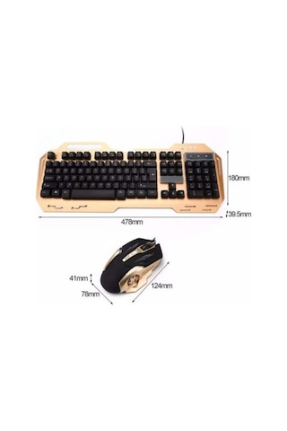 Concord C-58 Led Gaming Kablolu Q Klavye Mouse Set