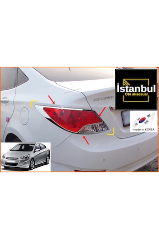 Accent Blue Arka Stop Krom Takımı