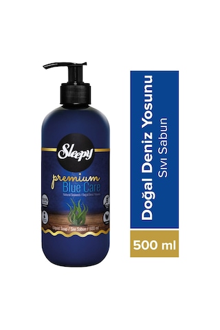 Sleepy Premium Blue Care Doğal Deniz Yosunu Sıvı Sabun 500 ML