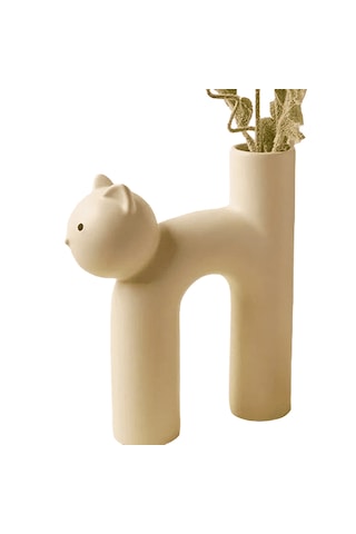 Seramik Kedi Vazo Vz262-4
