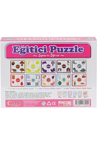 7194 Çark Puzzle Renkler Şekiller
